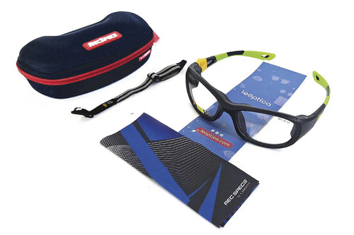 Lentes de Seguridad RecSpecs Challenger  Negro/Amarillo Gris Azul